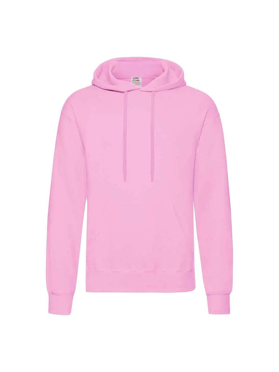 Felpa con cappuccio uomo 280 g Rosa chiaro Felpa con cappuccio uomo 280 g Rosa chiaro