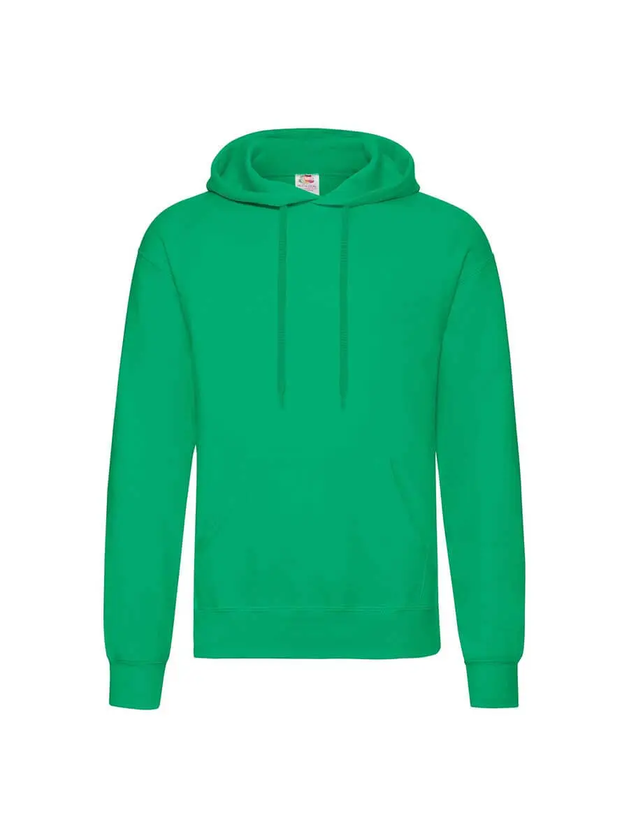 Felpa con cappuccio uomo 280 g Verde prato Felpa con cappuccio uomo 280 g Verde prato