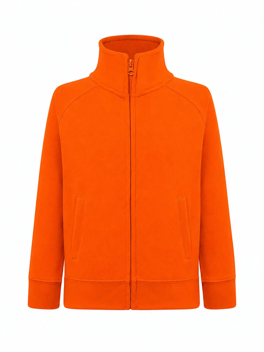 Felpa con zip bambino 240 g Arancione Felpa con zip bambino 240 g Arancione