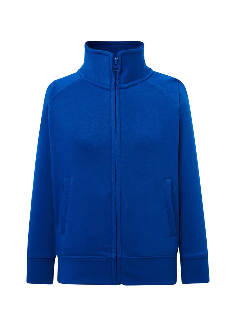 Felpa con zip bambino 240 g Blu royal Felpa con zip bambino 240 g Blu royal