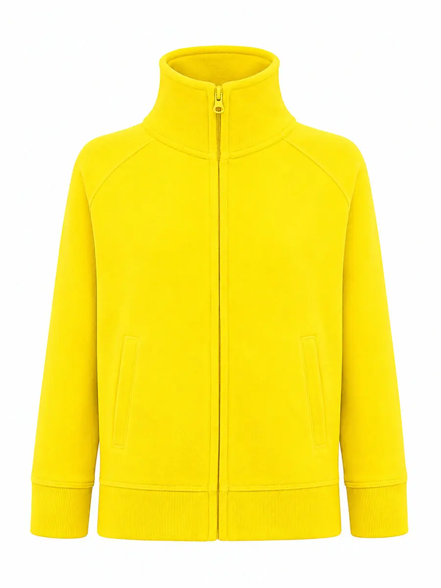 Felpa con zip bambino 240 g Giallo oro Felpa con zip bambino 240 g Giallo oro