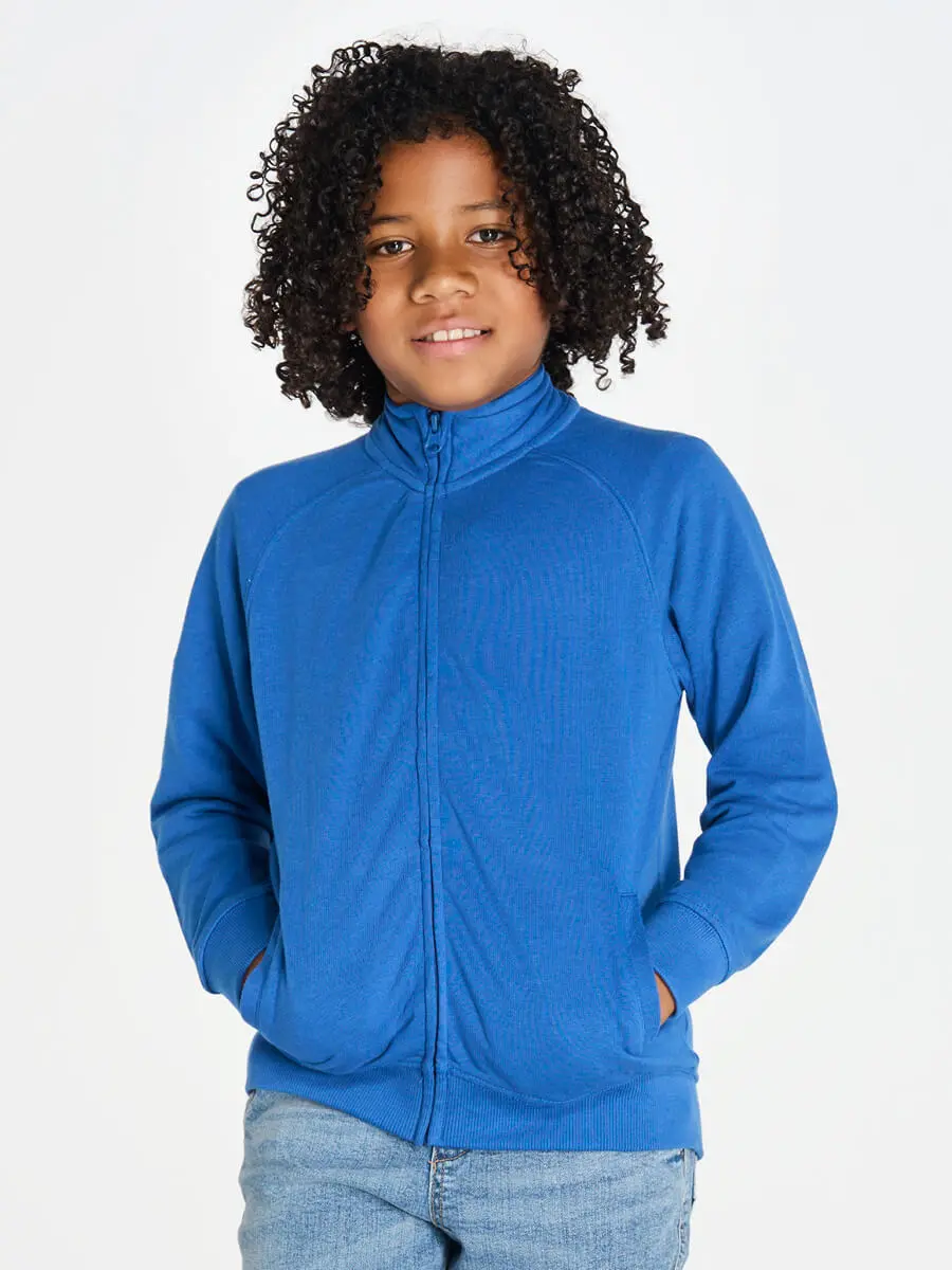 Felpa con zip bambino 240 g Felpa con zip bambino 240 g