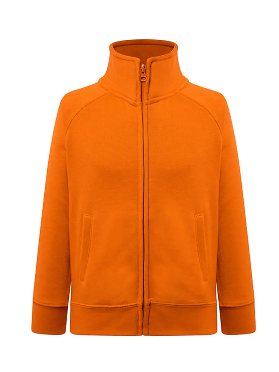 Felpa con zip bambino 290 g Arancione Felpa con zip bambino 290 g Arancione
