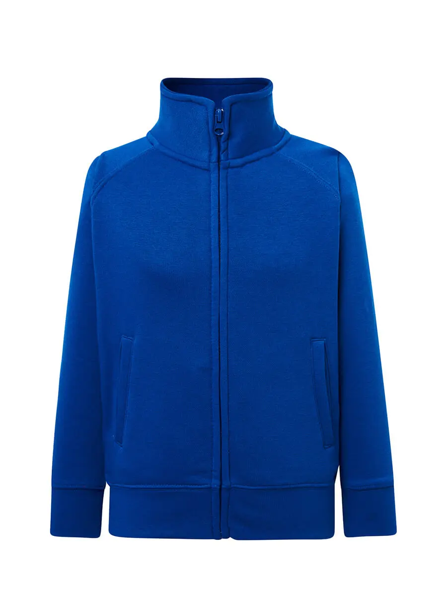 Felpa con zip bambino 290 g Blu royal Felpa con zip bambino 290 g Blu royal