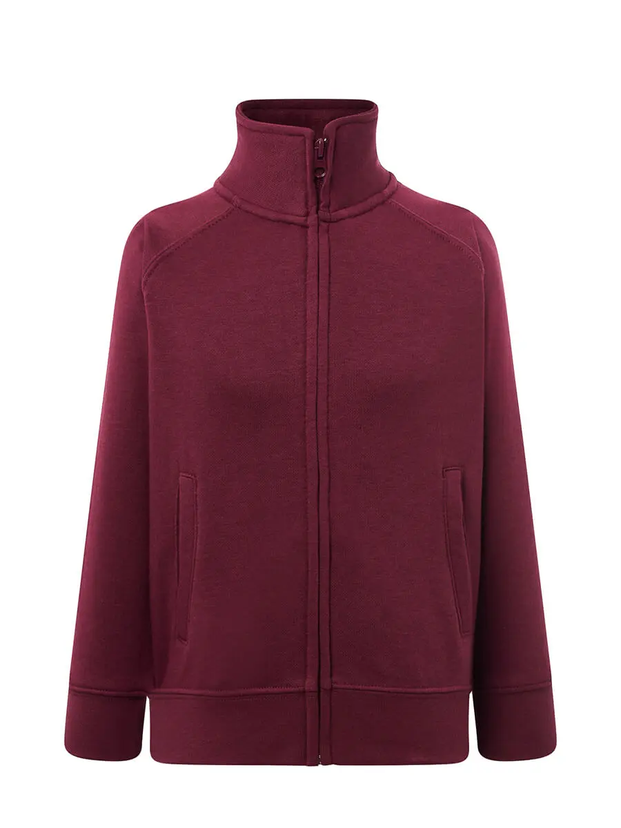 Felpa con zip bambino 290 g Bordeaux Felpa con zip bambino 290 g Bordeaux