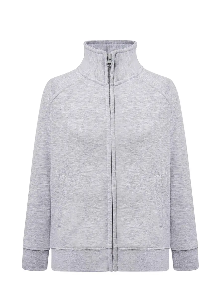 Felpa con zip bambino 290 g Grigio cenere Felpa con zip bambino 290 g Grigio cenere