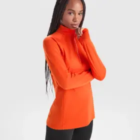 Felpa con zip donna slim fit 200 g