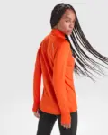 Felpa con zip donna slim fit 200 g