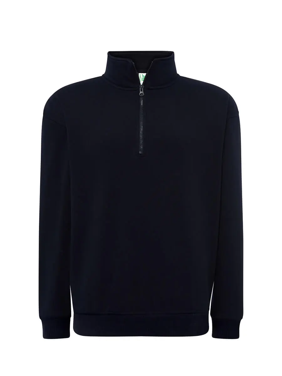 Felpa con zip unisex 265 g – 2ECQRYOUM Blu navy Felpa con zip unisex 265 g – 2ECQRYOUM Blu navy