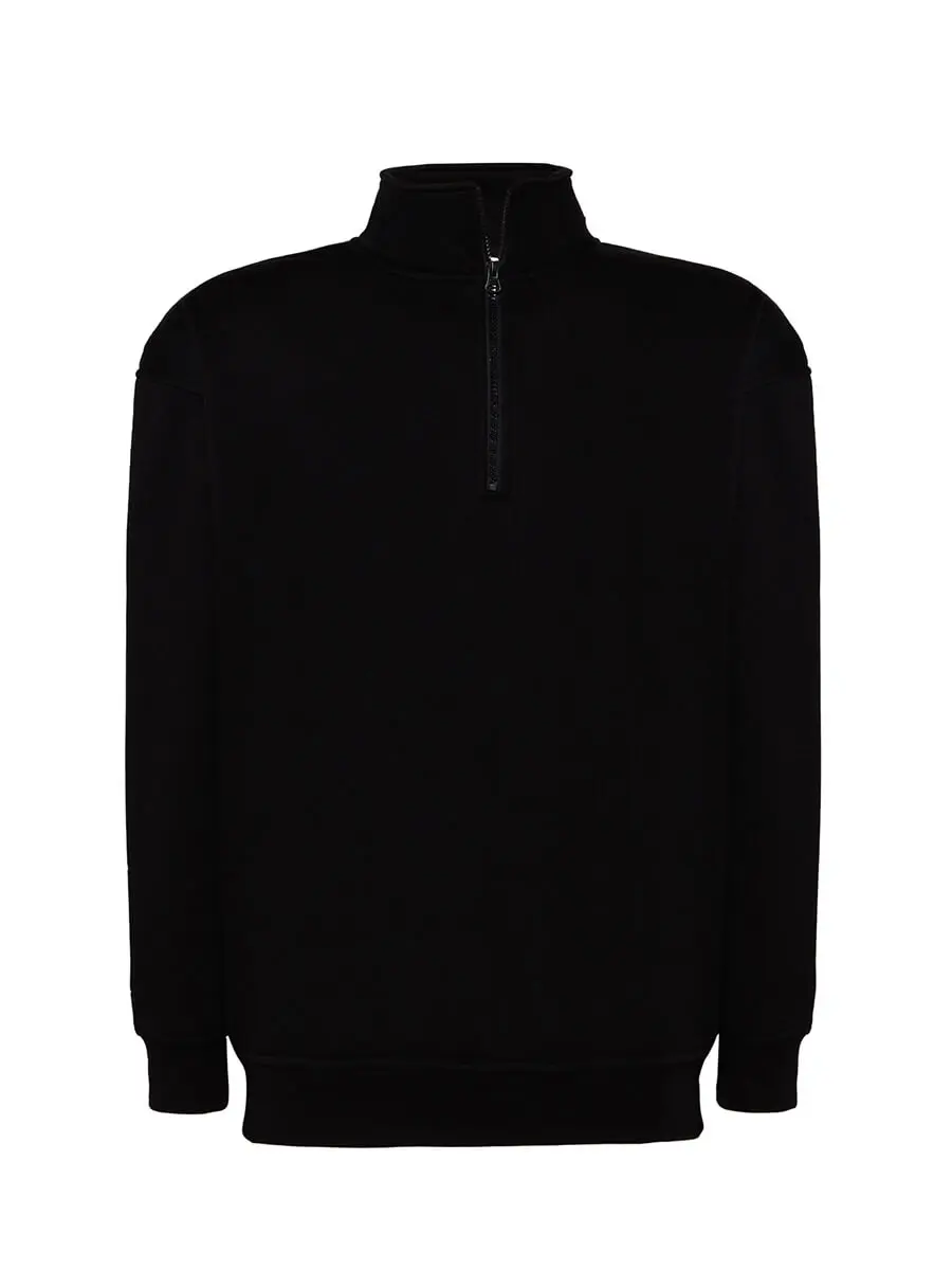 Felpa con zip unisex 265 g – 2ECQRYOUM Nero Felpa con zip unisex 265 g – 2ECQRYOUM Nero