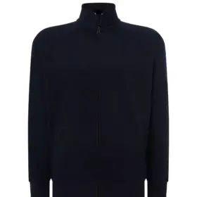 Felpa con zip unisex 265 g Blu navy