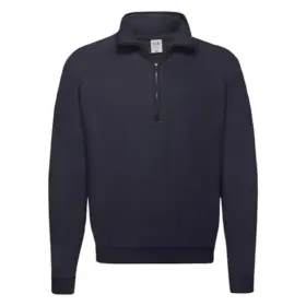 Felpa con zip unisex 280 g Blu navy