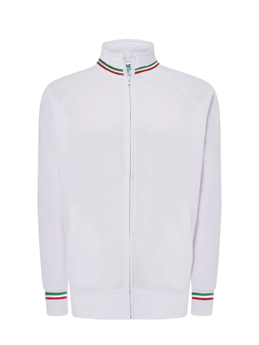 Felpa con zip unisex 290 g – 2E31HI185 Bianco Felpa con zip unisex 290 g – 2E31HI185 Bianco
