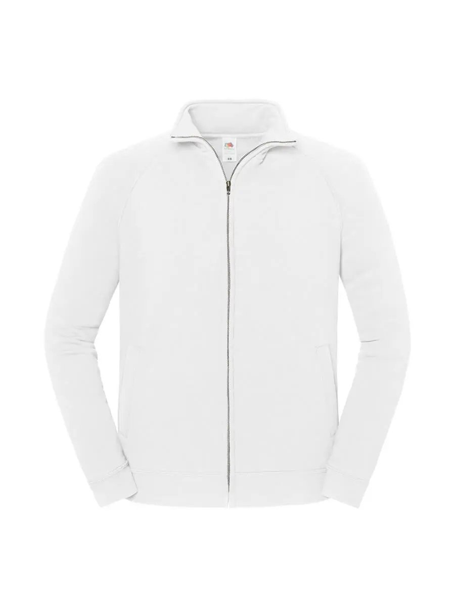 Felpa con zip unisex 300 g Bianco Felpa con zip unisex 300 g Bianco