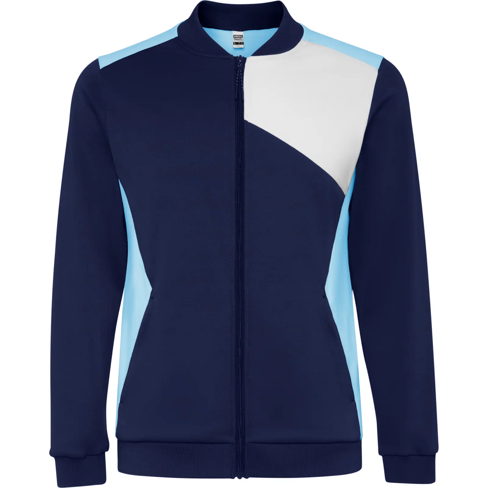 Felpa con zip uomo 240 g Azzurro/Blu navy Felpa con zip uomo 240 g Azzurro/Blu navy