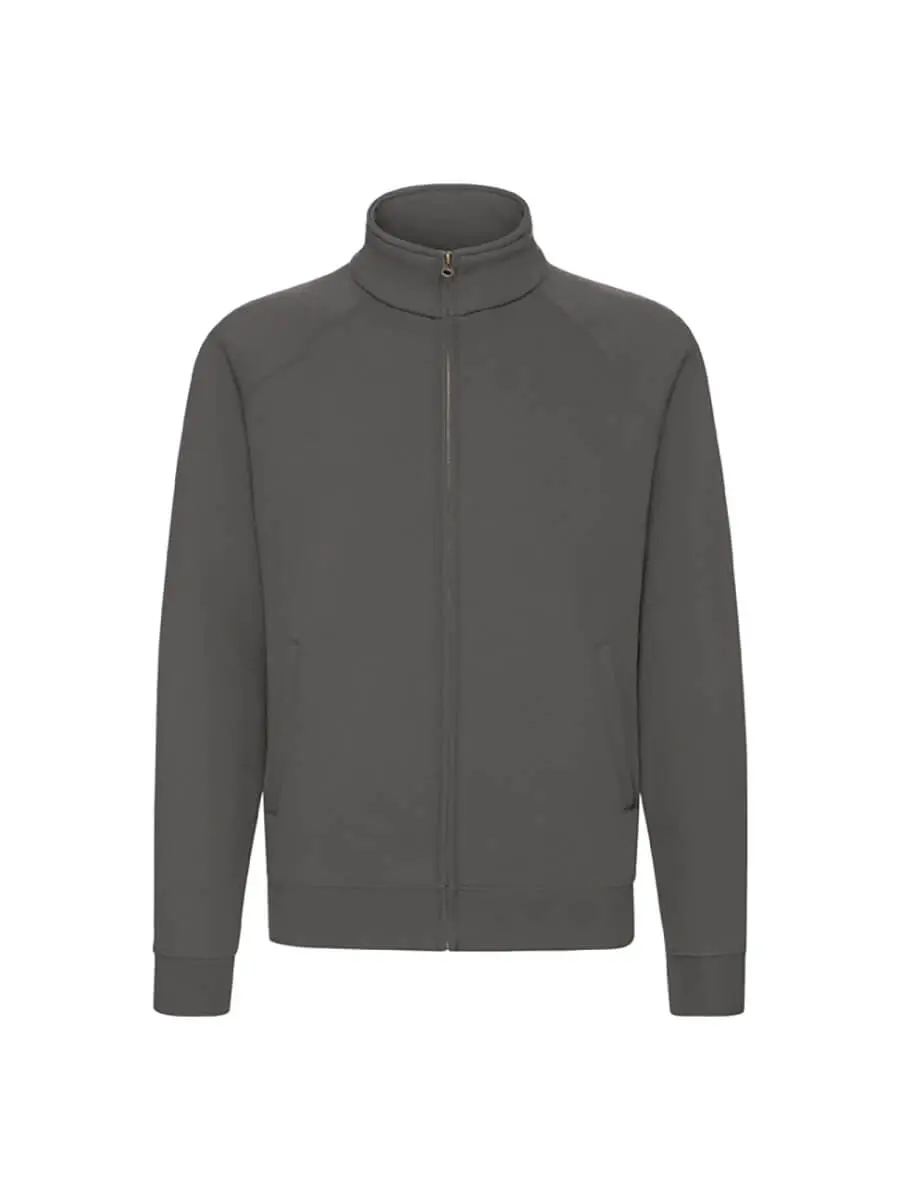 Felpa con zip uomo 280 g – 2E2EJTV4Q Grafite chiaro Felpa con zip uomo 280 g – 2E2EJTV4Q Grafite chiaro