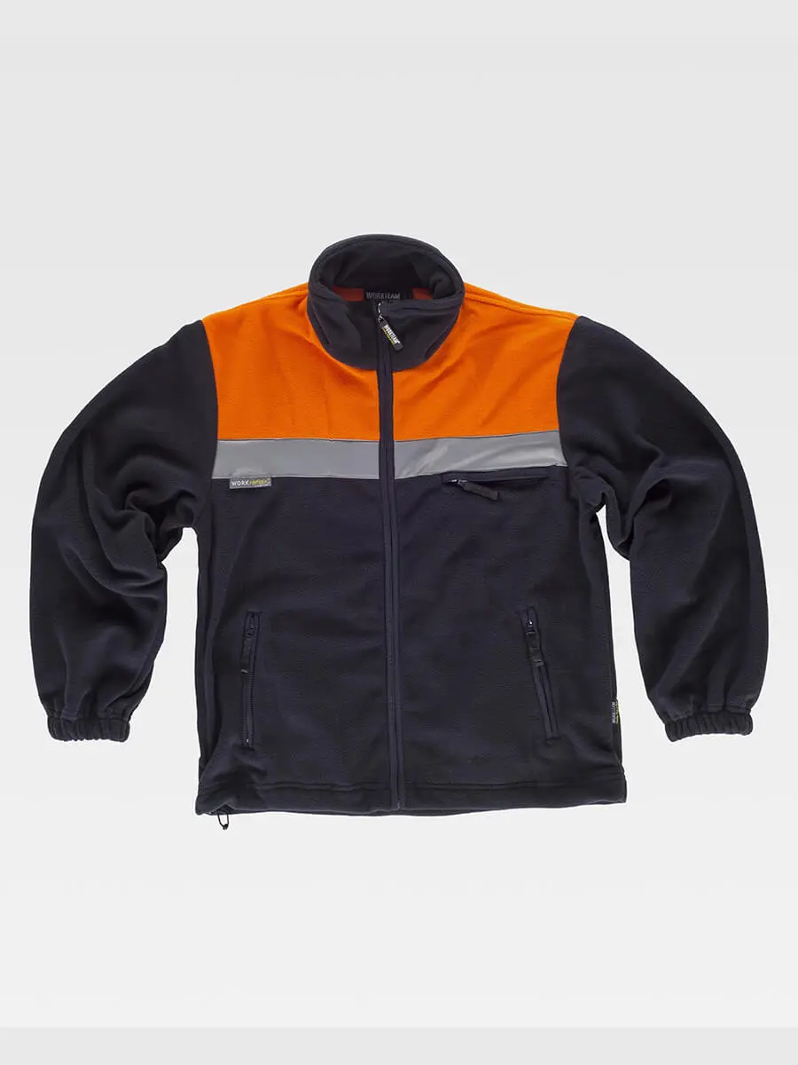 Giacca unisex 260 g Blu navy/Arancione Giacca unisex 260 g Blu navy/Arancione
