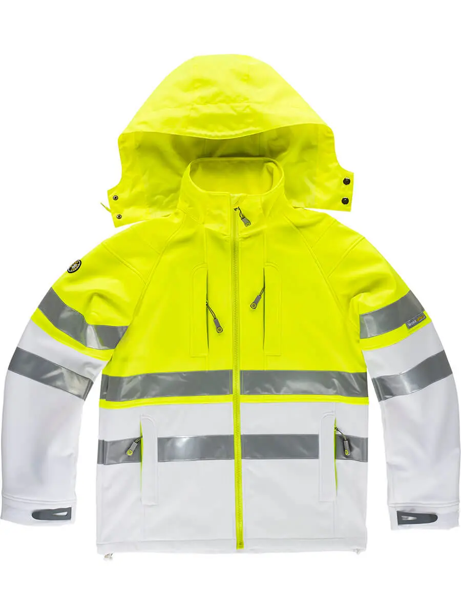 Giacca unisex 330 g – 2E29K08E5 Bianco/Giallo Giacca unisex 330 g – 2E29K08E5 Bianco/Giallo