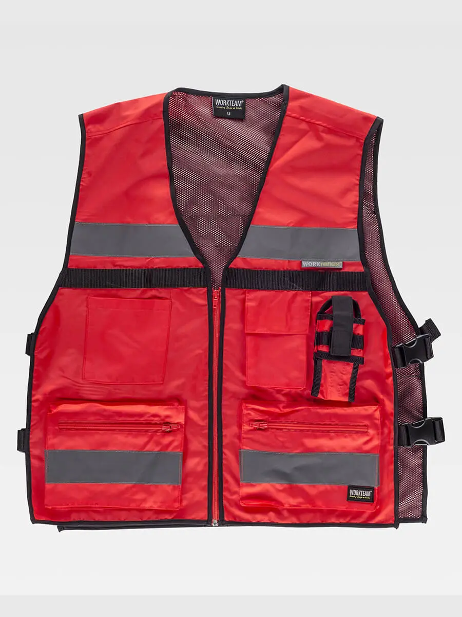 Gilet unisex 180 g Rosso – Red High Visibility Gilet unisex 180 g Rosso – Red High Visibility
