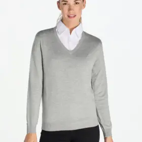 Maglione donna scollo a v slim fit 300 g