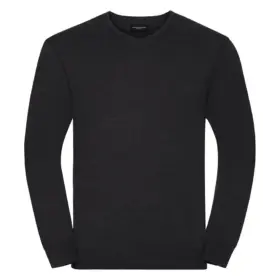 Maglione uomo scollo a v 275 g Antracite melange