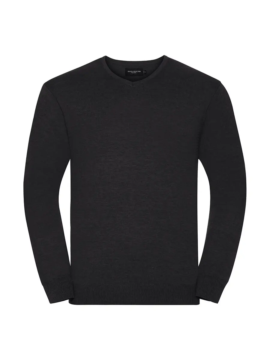 Maglione uomo scollo a v 275 g Antracite melange Maglione uomo scollo a v 275 g Antracite melange