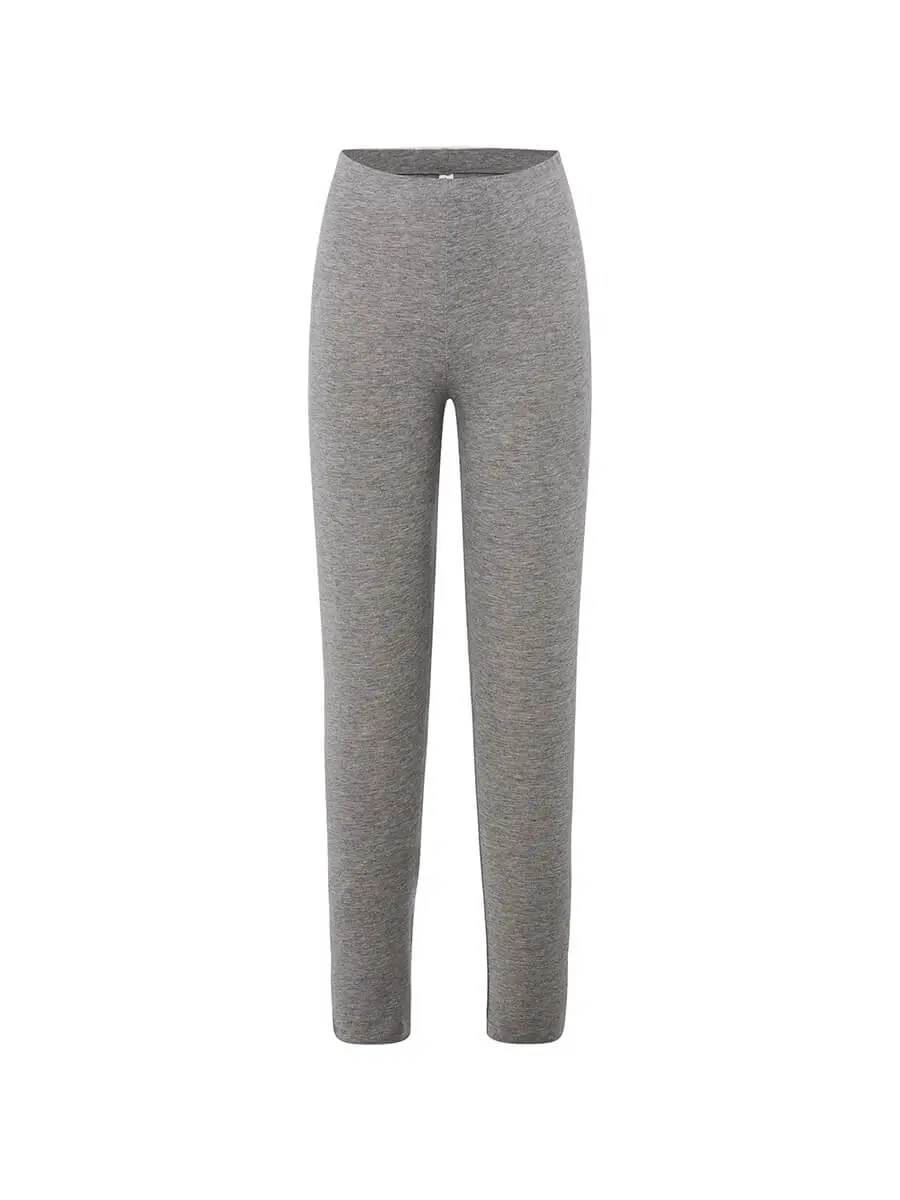 Pantaloni donna slim fit 180 g Grigio melange Pantaloni donna slim fit 180 g Grigio melange
