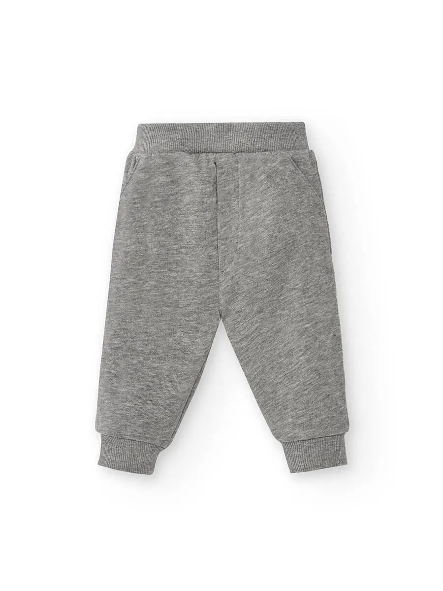 Pantaloni neonato 260 g Grigio melange Pantaloni neonato 260 g Grigio melange