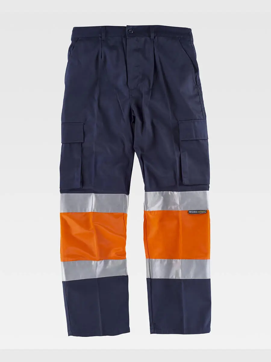 Pantaloni unisex 200 g – 2E8U6UEAI Blu navy/Arancione Pantaloni unisex 200 g – 2E8U6UEAI Blu navy/Arancione
