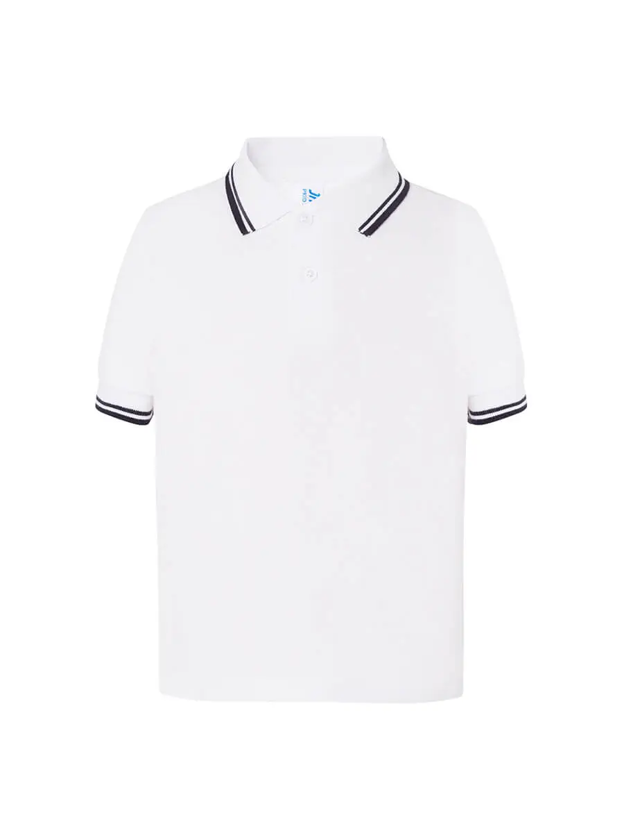 Polo bambino in 100% cotone 210 g – 2E3QYVX0X Bianco/Blu navy Polo bambino in 100% cotone 210 g – 2E3QYVX0X Bianco/Blu navy