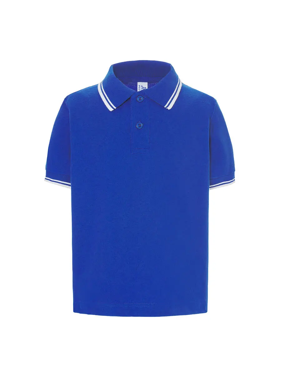 Polo bambino in 100% cotone 210 g – 2E3QYVX0X Blu royal/Bianco Polo bambino in 100% cotone 210 g – 2E3QYVX0X Blu royal/Bianco