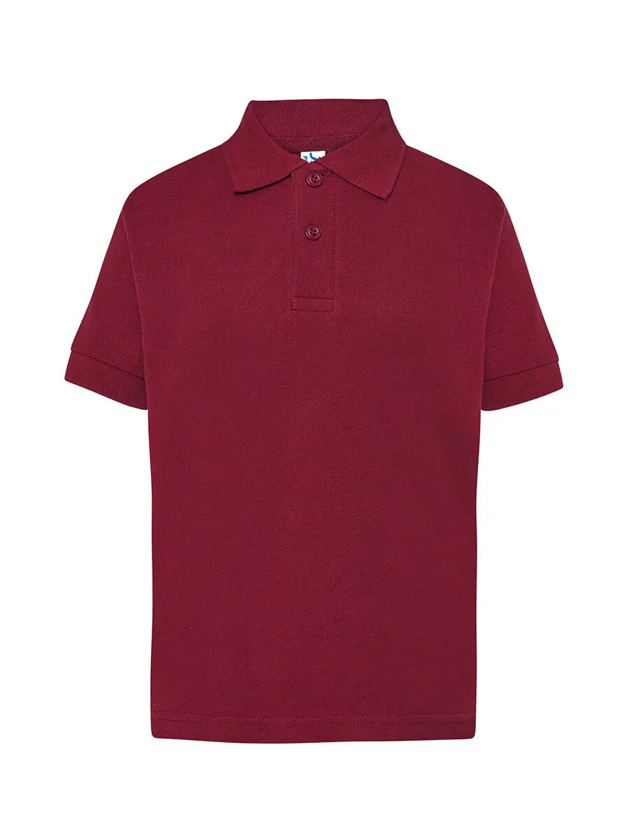 Polo bambino in 100% cotone 210 g Bordeaux Polo bambino in 100% cotone 210 g Bordeaux