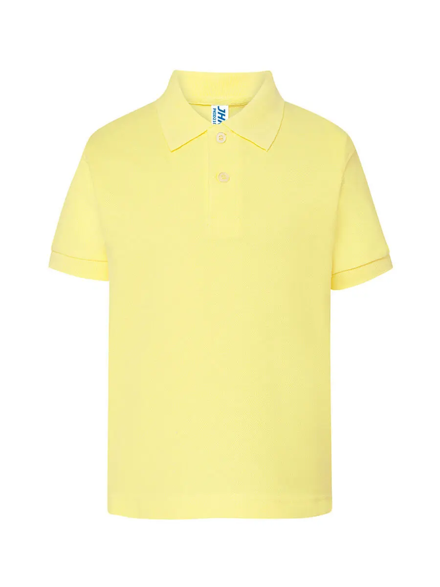 Polo bambino in 100% cotone 210 g Giallo chiaro Polo bambino in 100% cotone 210 g Giallo chiaro