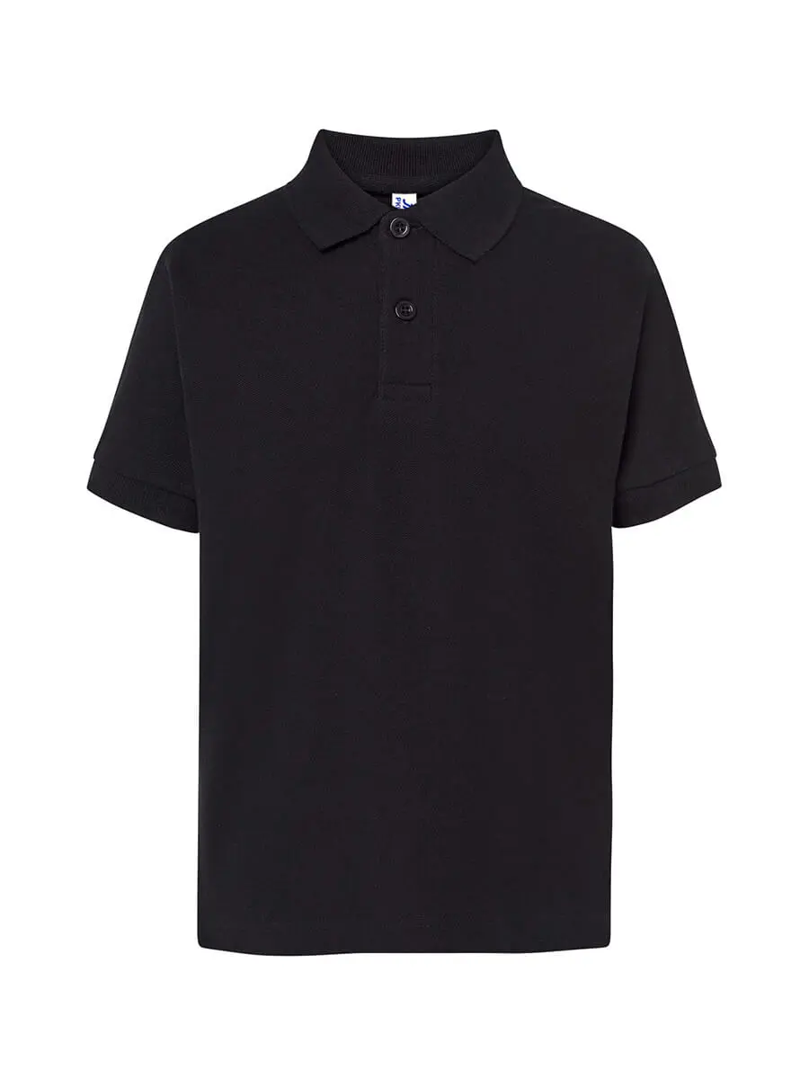 Polo bambino in 100% cotone 210 g Nero Polo bambino in 100% cotone 210 g Nero