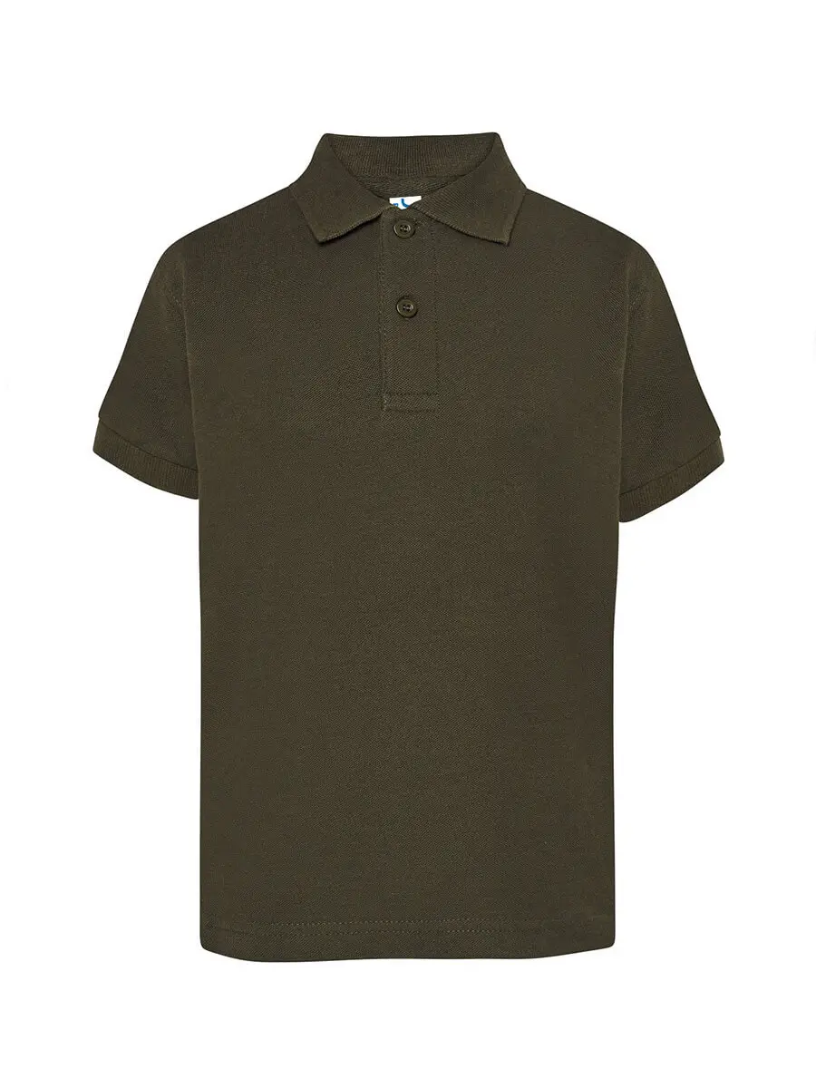 Polo bambino in 100% cotone 210 g Verde foresta Polo bambino in 100% cotone 210 g Verde foresta