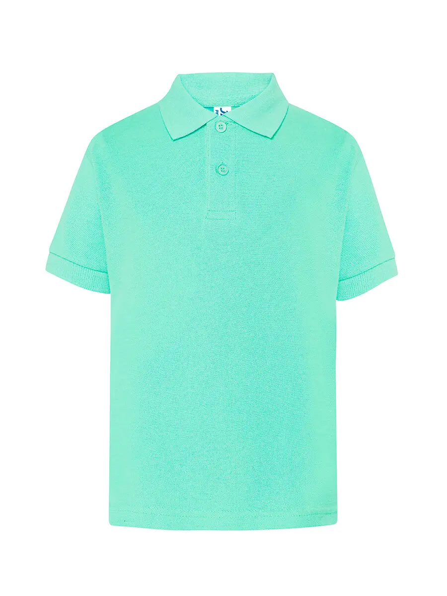 Polo bambino in 100% cotone 210 g Verde menta Polo bambino in 100% cotone 210 g Verde menta