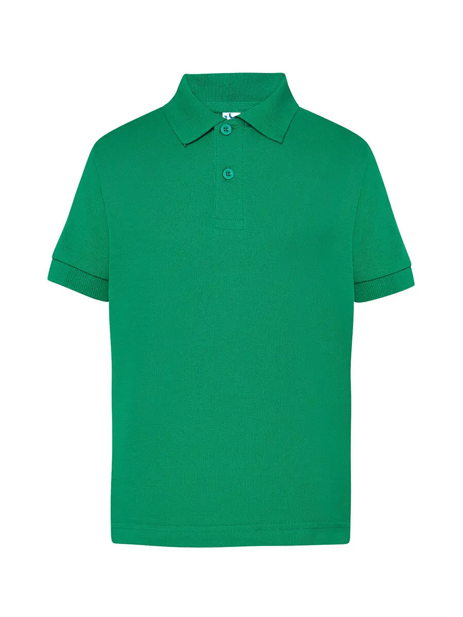 Polo bambino in 100% cotone 210 g Verde prato Polo bambino in 100% cotone 210 g Verde prato