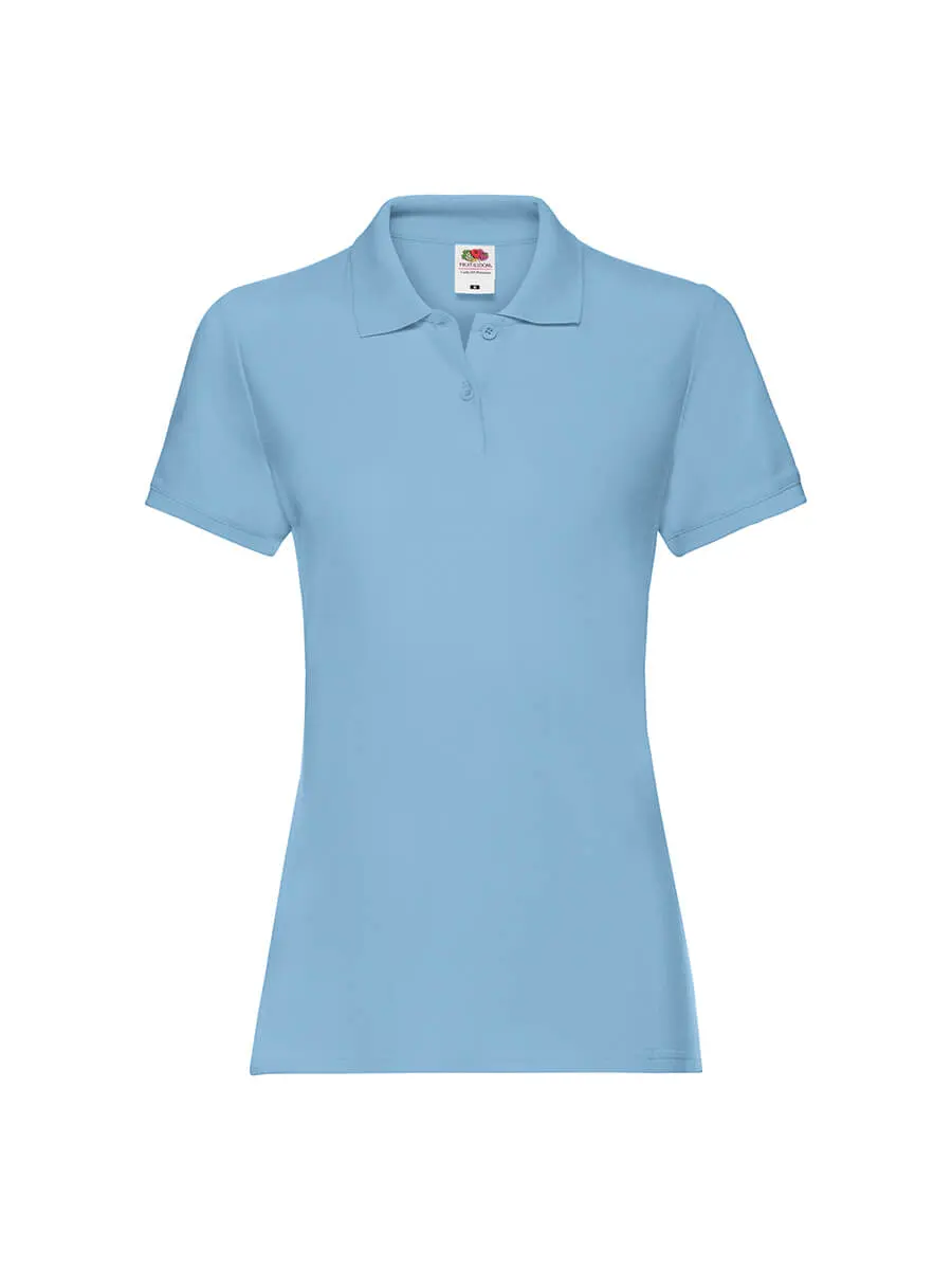 Polo donna in 100% cotone 180 g – 2E63I2C9F Azzurro cielo Polo donna in 100% cotone 180 g – 2E63I2C9F Azzurro cielo