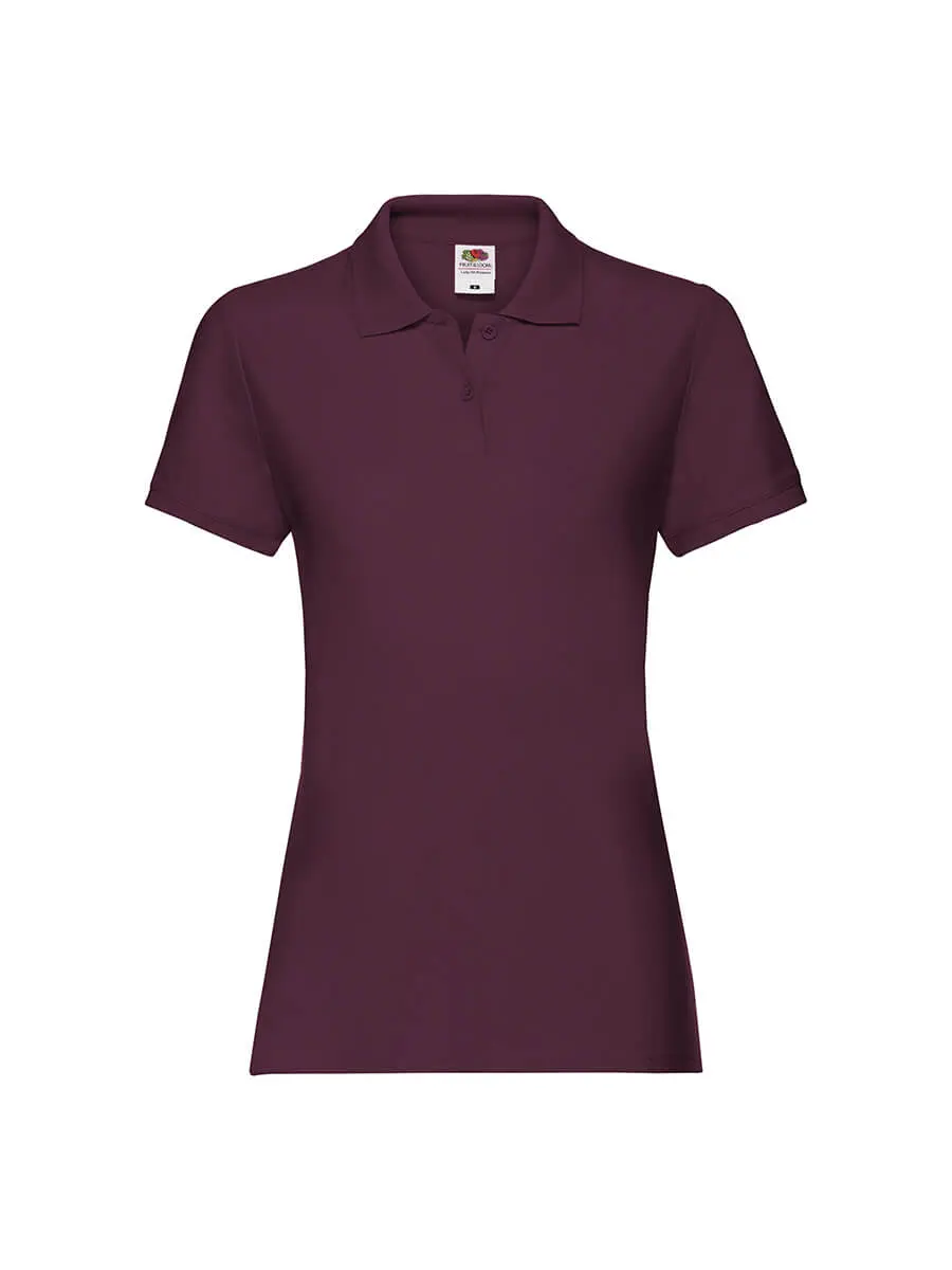 Polo donna in 100% cotone 180 g – 2E63I2C9F Bordeaux Polo donna in 100% cotone 180 g – 2E63I2C9F Bordeaux