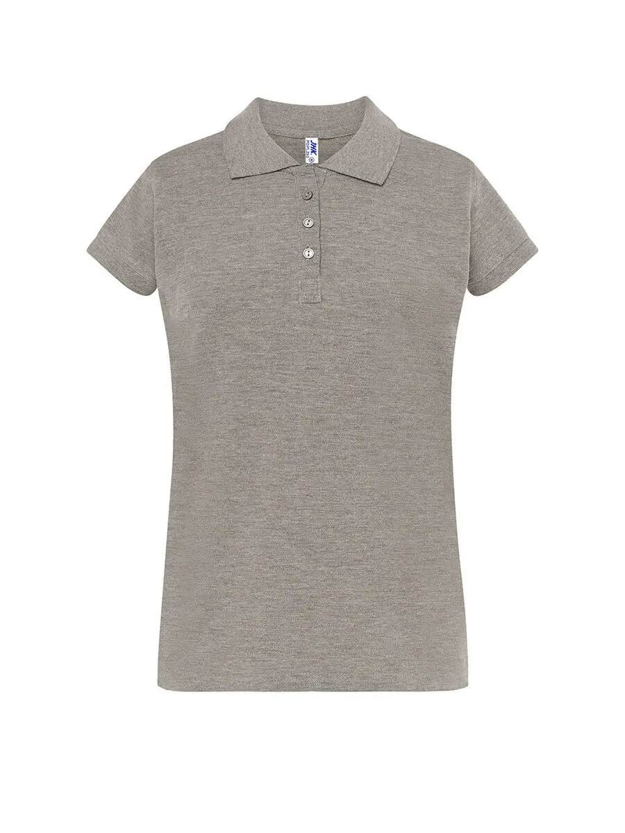 Polo donna in 100% cotone 200 g – 2E7Y83SU9 Grigio melange Polo donna in 100% cotone 200 g – 2E7Y83SU9 Grigio melange