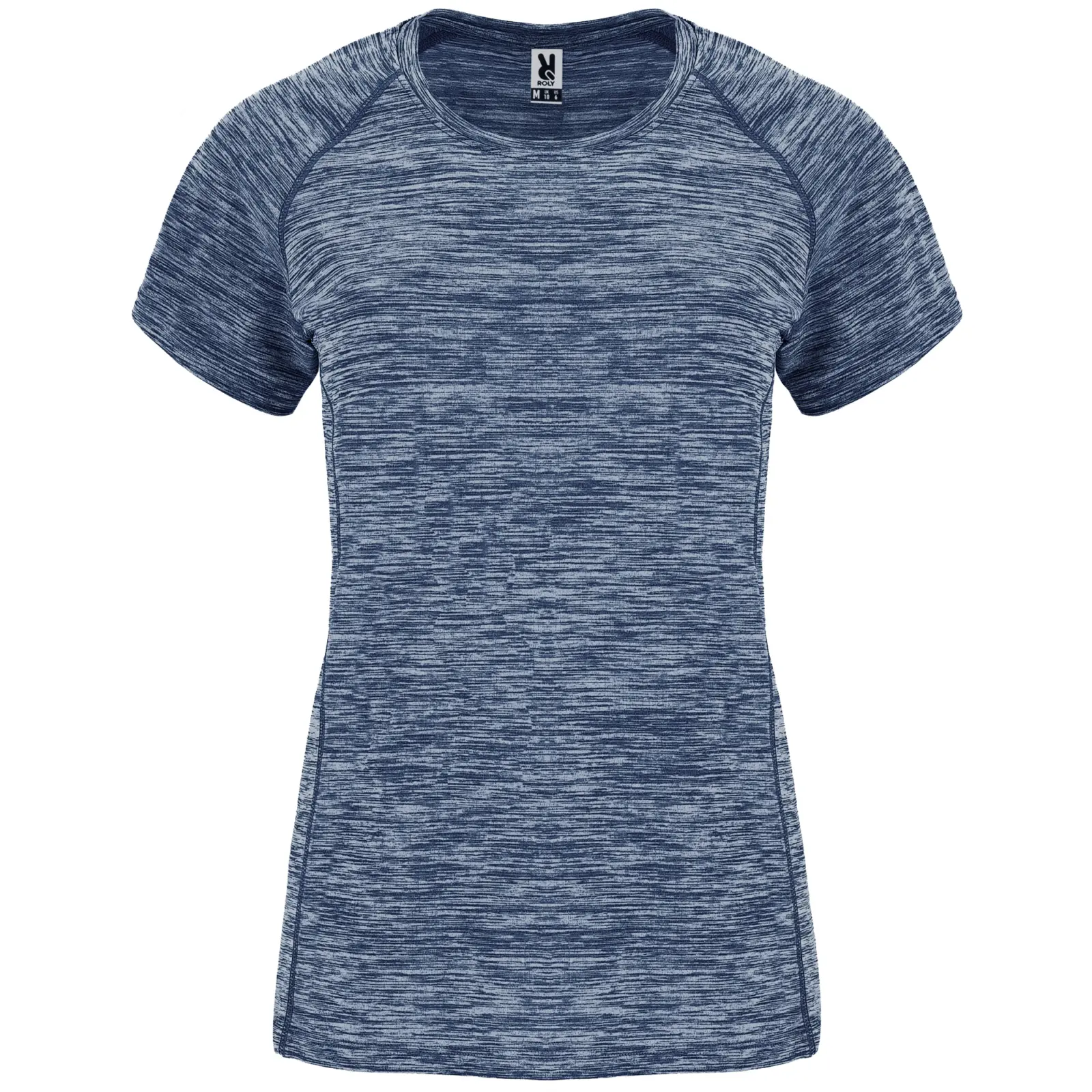 Polo donna slim fit 140 g Blu navy melange Polo donna slim fit 140 g Blu navy melange