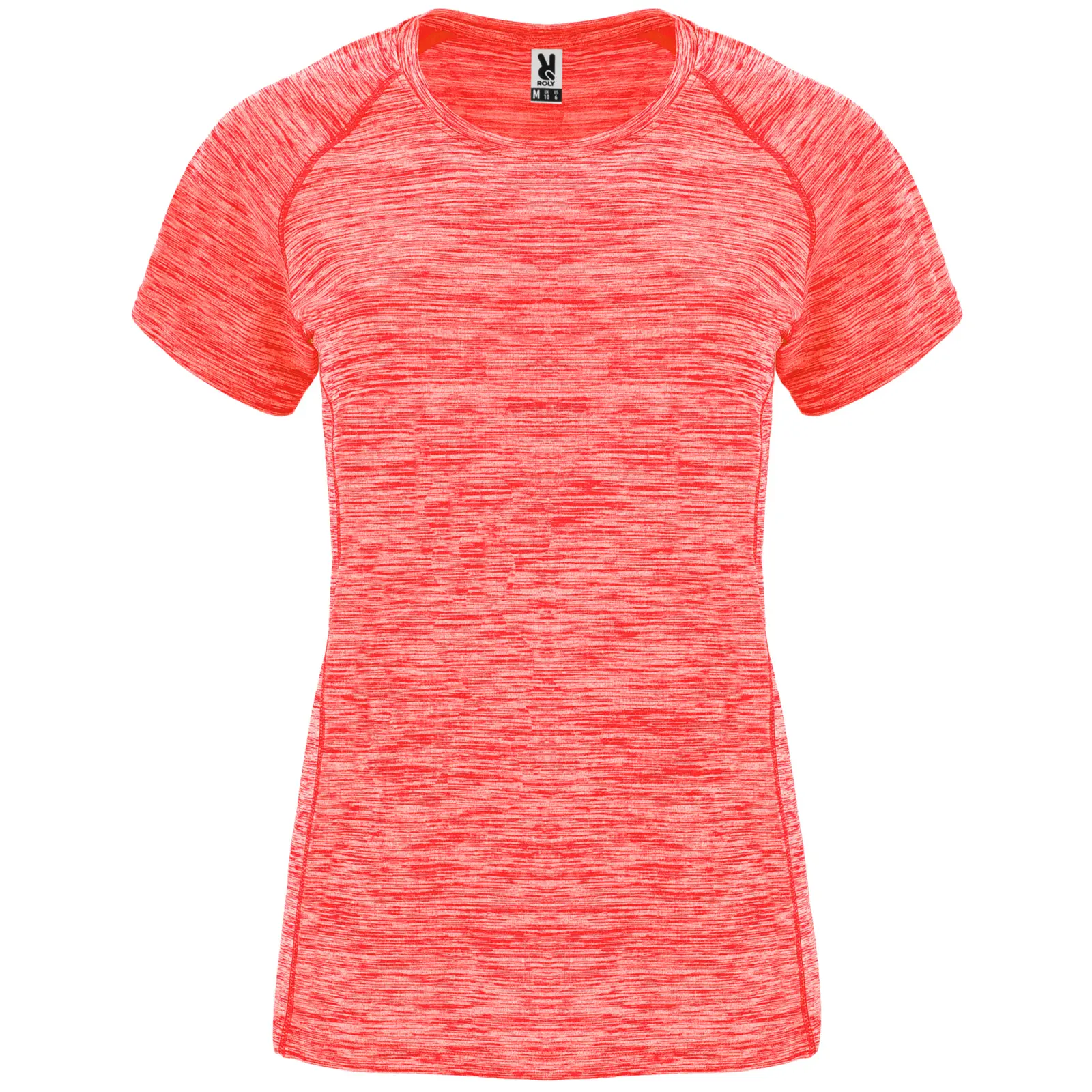 Polo donna slim fit 140 g Corallo fluo melange Polo donna slim fit 140 g Corallo fluo melange