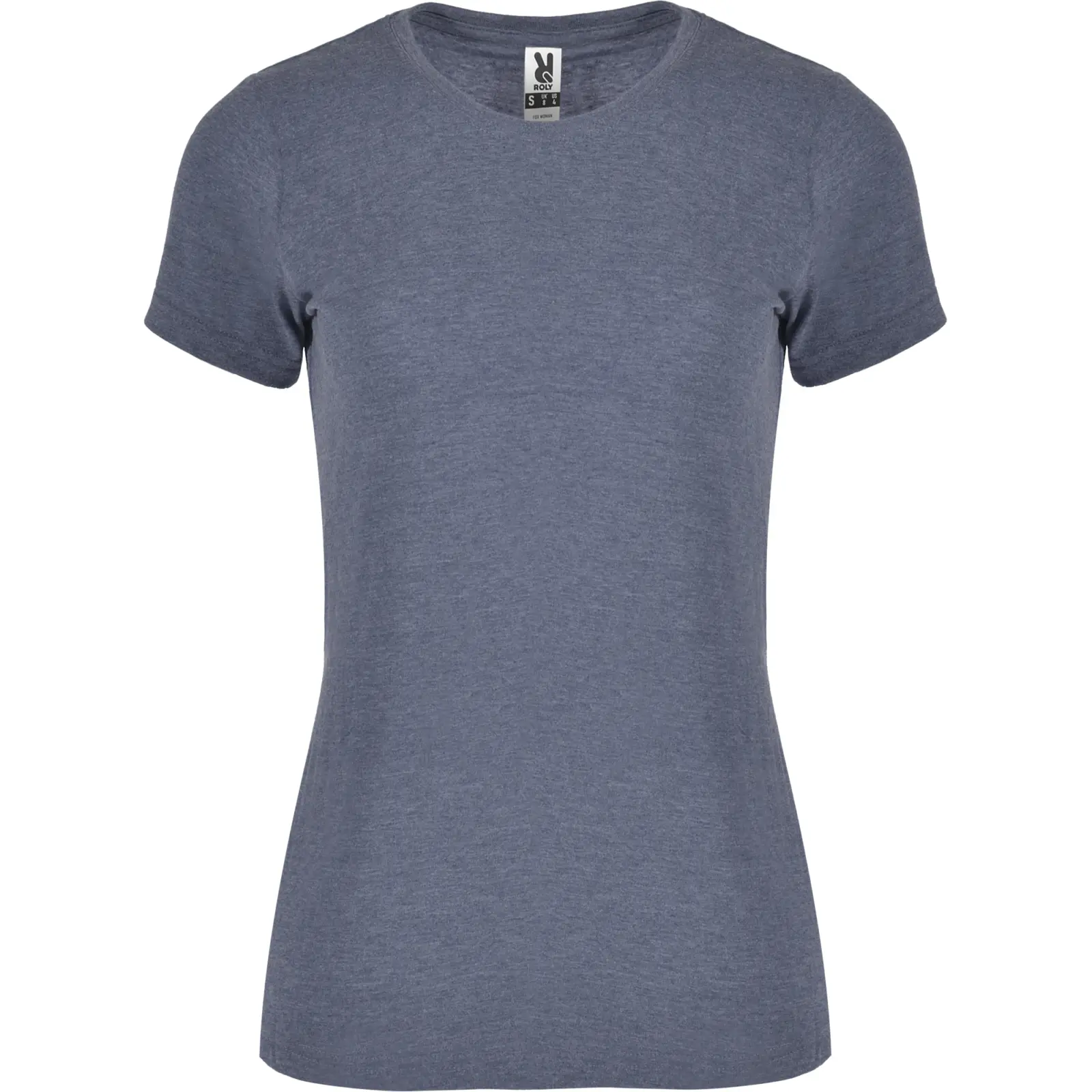 Polo donna slim fit 150 g – 2E1OIUJVB Blu denim melange Polo donna slim fit 150 g – 2E1OIUJVB Blu denim melange