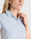 Polo donna slim fit in 100% cotone 200 g