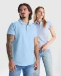 Polo donna slim fit in 100% cotone 200 g