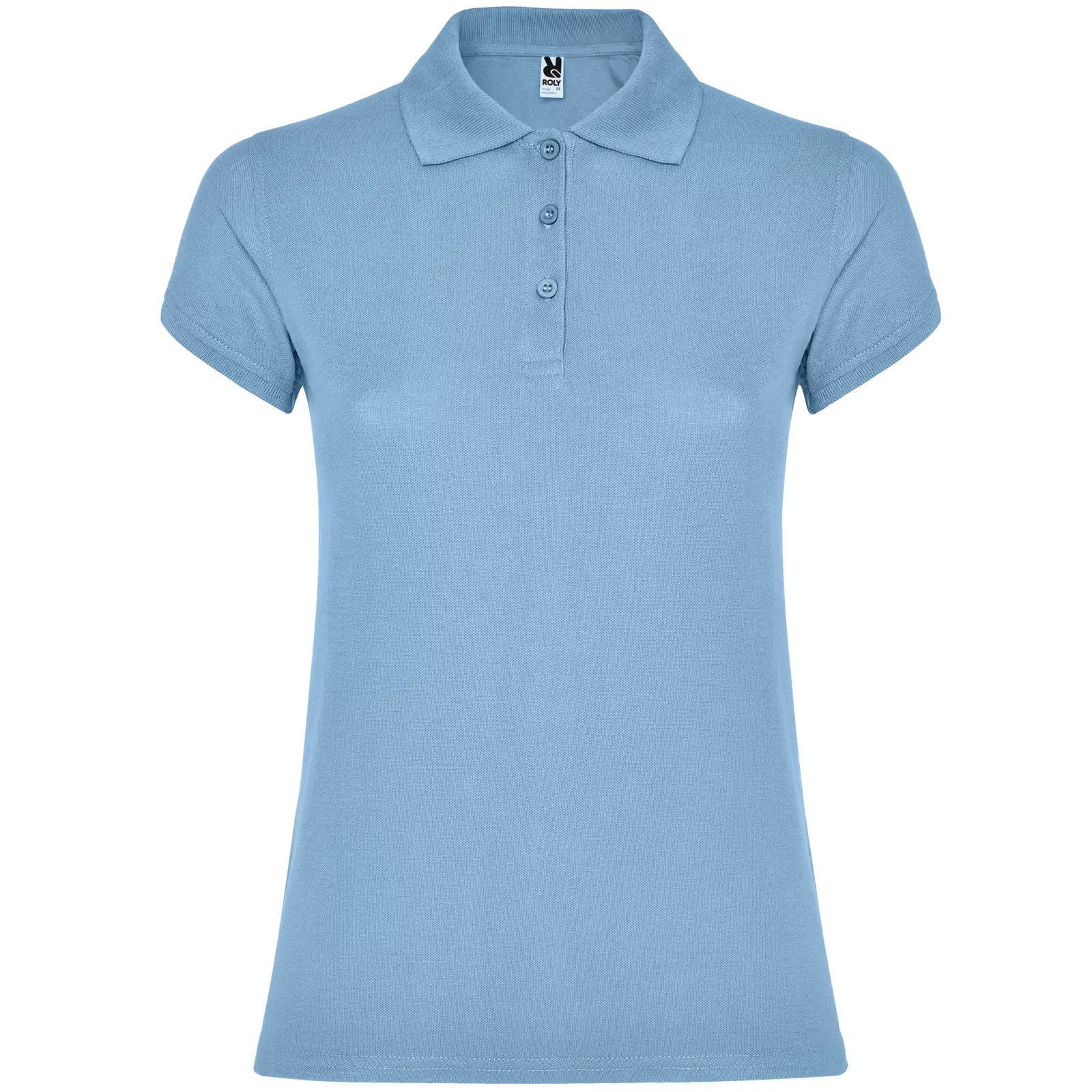 Polo donna slim fit in 100% cotone 200 g Azzurro cielo Polo donna slim fit in 100% cotone 200 g Azzurro cielo