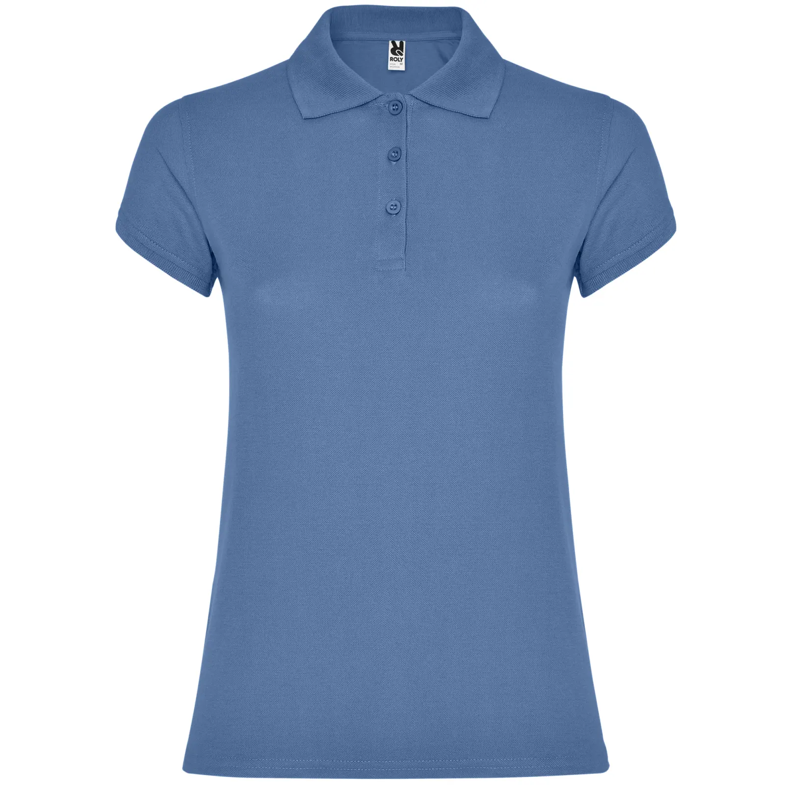 Polo donna slim fit in 100% cotone 200 g Azzurro Polo donna slim fit in 100% cotone 200 g Azzurro