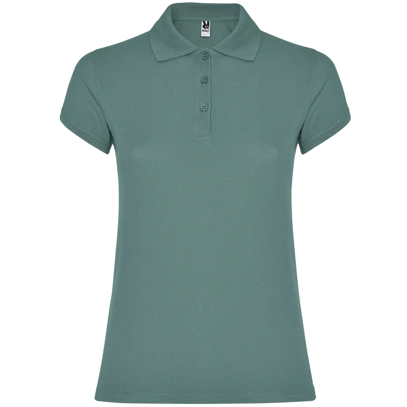 Polo donna slim fit in 100% cotone 200 g Blu – Calm Blue Polo donna slim fit in 100% cotone 200 g Blu – Calm Blue