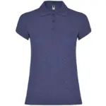 Polo donna slim fit in 100% cotone 200 g