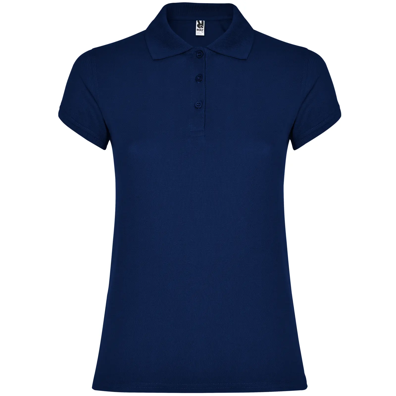 Polo donna slim fit in 100% cotone 200 g Blu navy Polo donna slim fit in 100% cotone 200 g Blu navy